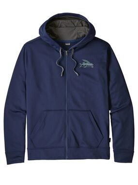 Patagonia Men’s Full Zip Jacket Navy Blue Medium Fish and Spear